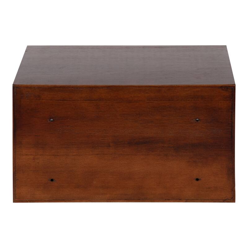Kate and Laurel Hutton Floating Wall Shelf with Drawer - 12.5x10x7