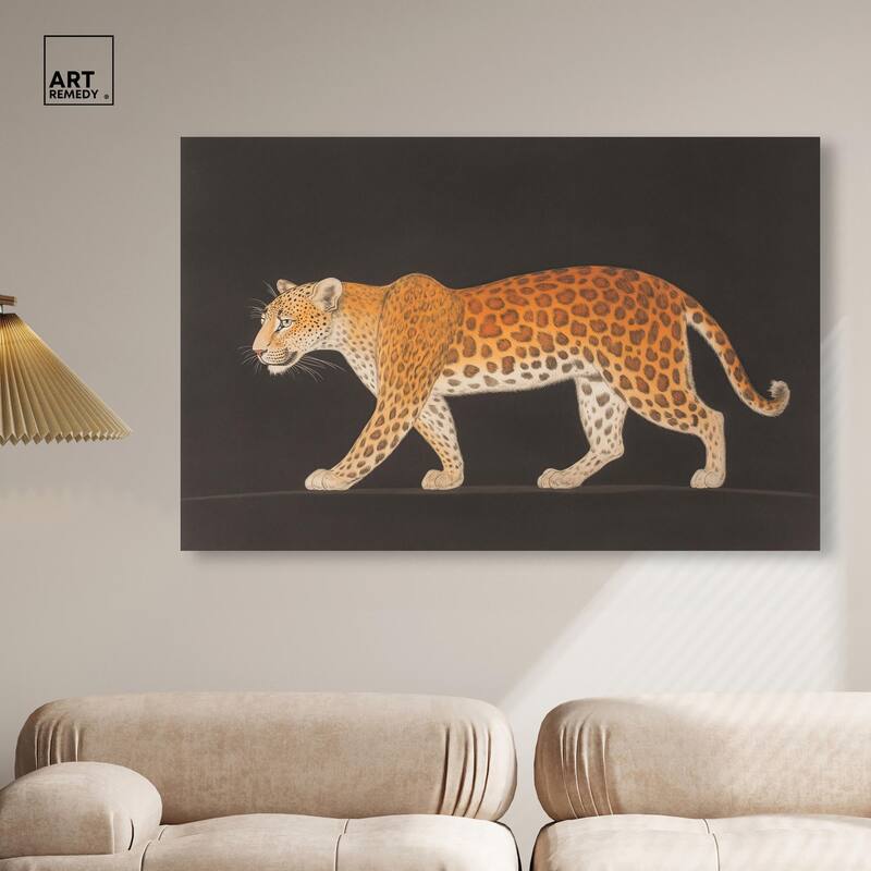 Golden Leopard Canvas by Art Remedy, Gallery Wrapped