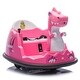 preview thumbnail 10 of 37, 12V Kids Ride On Bumper Car W/Parents Control,Dinosaur Shape & Element Design,2WD,Spray With Light,360 Degree Rotation