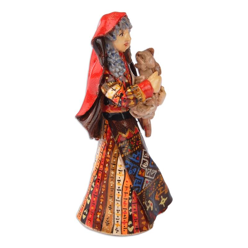 Novica Handmade The Woman From Taron Ceramic Figurine