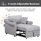 preview thumbnail 19 of 25, Chenille Accent Chair Convertible Sleeper Chair Adjustable Backrest Sofa Chair, 3 in 1 Chaise Lounges Chair Turns Into Chair Bed