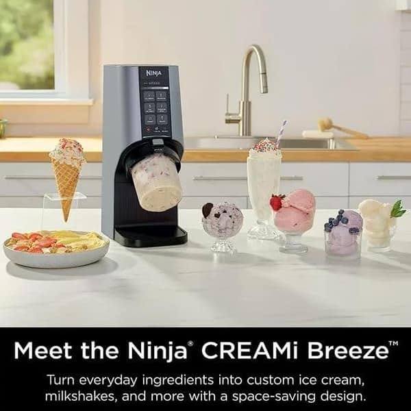 Ninja CREAMi Breeze 7in1 Ice Cream Maker Factory Refurbished On