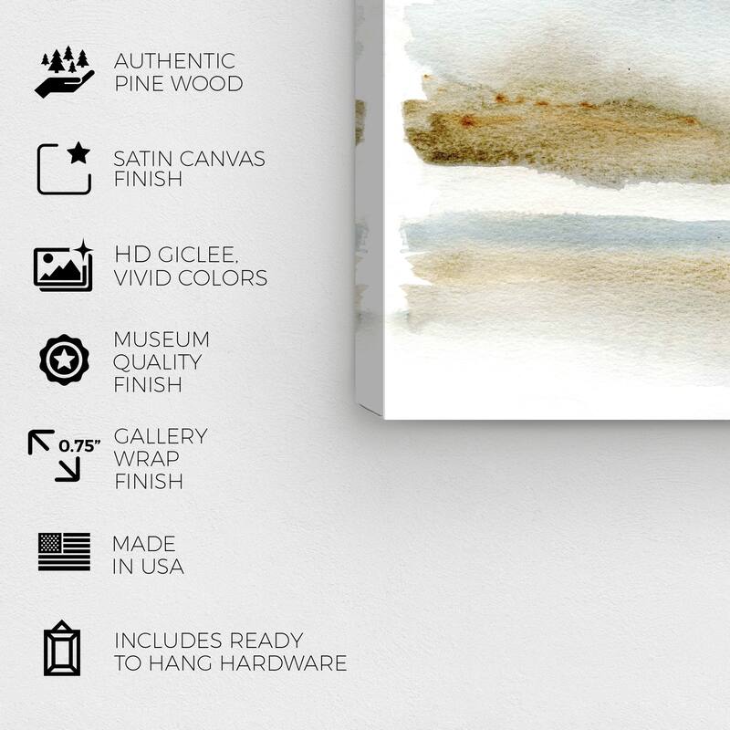 Wynwood Studio Abstract Fresh Mist Blue and Modern & Contemporary Wall Art Canvas Print
