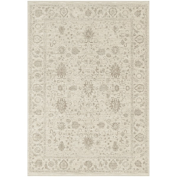 slide 2 of 13, Nourison Shadows Indoor only Cream / Ivory Persian Area Rug 3' 11" x 5' 11" - Ivory - Rectangle