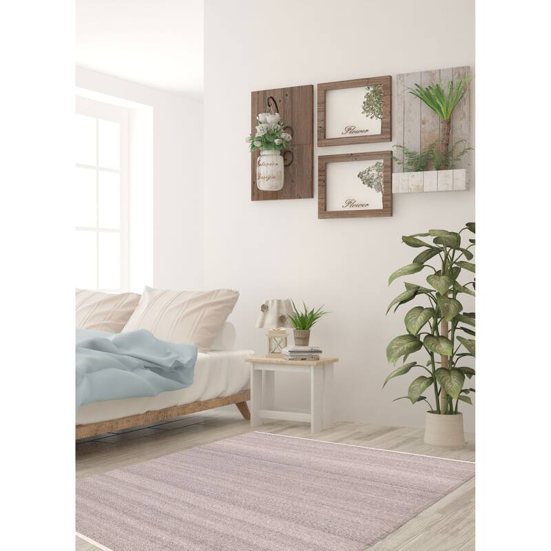 ECARPETGALLERY Flat-Weave Nevada Grey Wool Kilim - 5'6 x 7'9