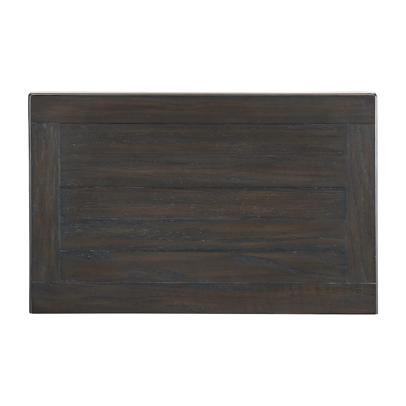 Transitional-Rustic Style Coffee and Antique 2-Drawer Nightstand 1pc Flat Knobs Classic Bedroom Furniture