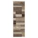 Miranda Haus Geometric Modern Patchwork Polypropylene Indoor Area Rug