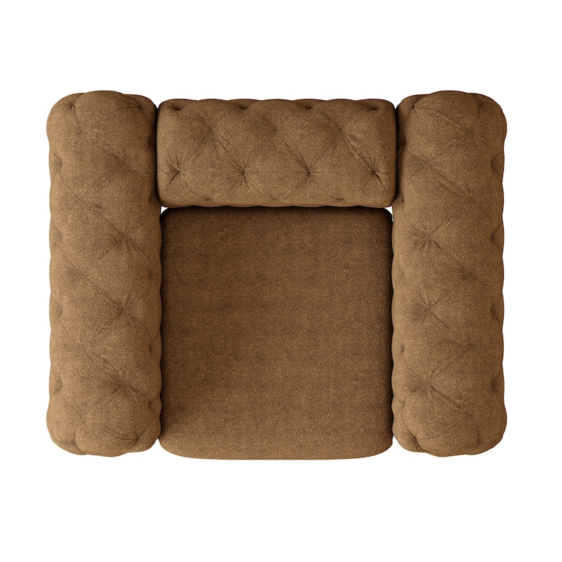 Corvus Aosta Chesterfield Tufted Velvet Club Chair