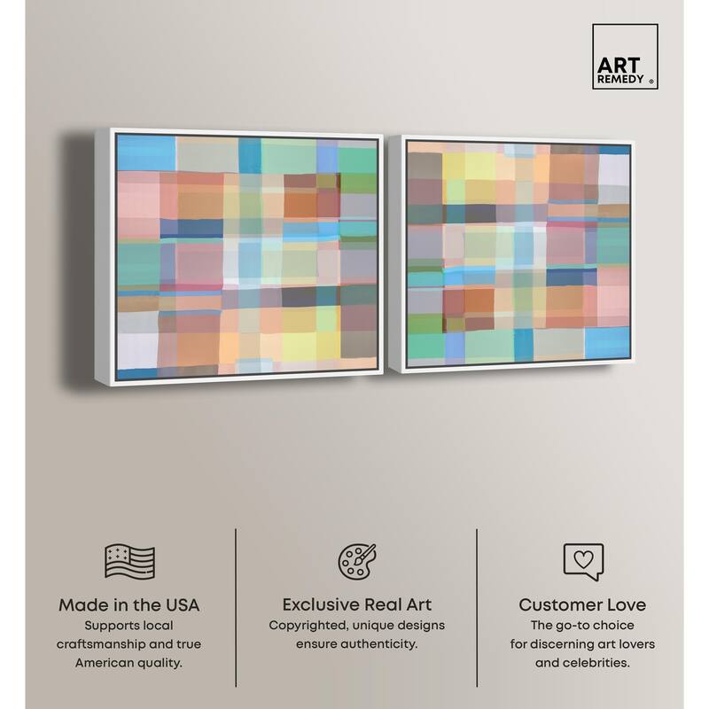 Mosaic Sneaker Canvas by Art Remedy