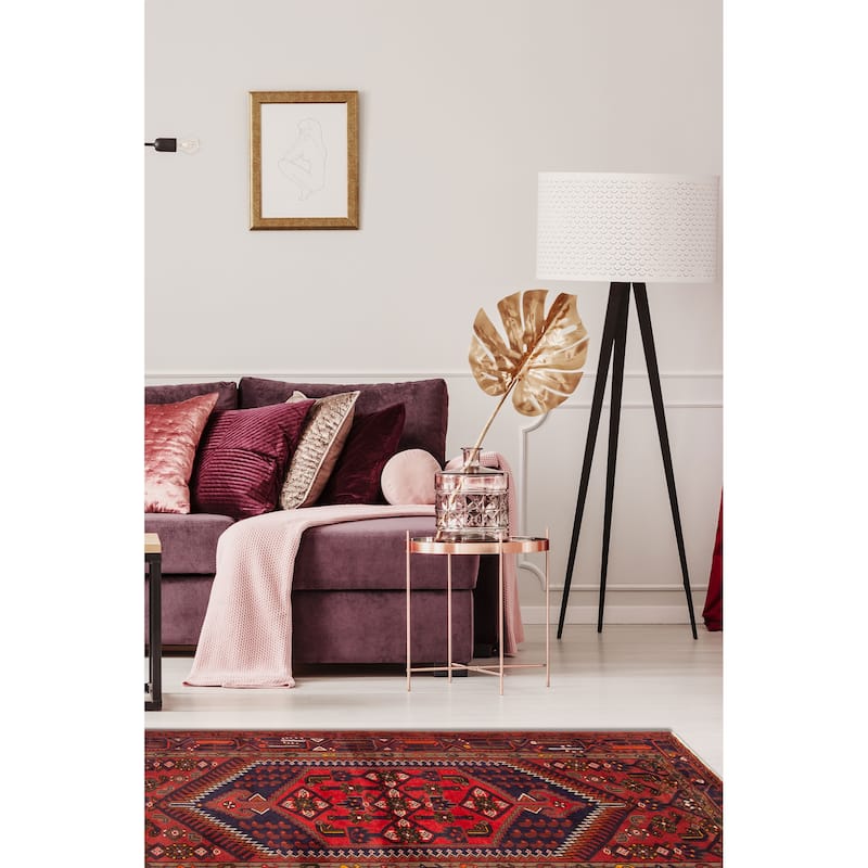 ECARPETGALLERY Hand-knotted Andelz Red Wool Rug - 4'1 x 6'8