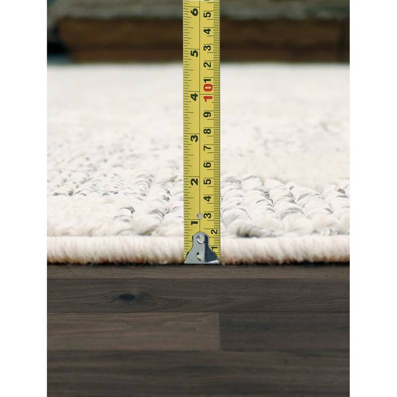 Pasargad Home Turkish Sutton Geometric Area Rug, Ivory/Grey