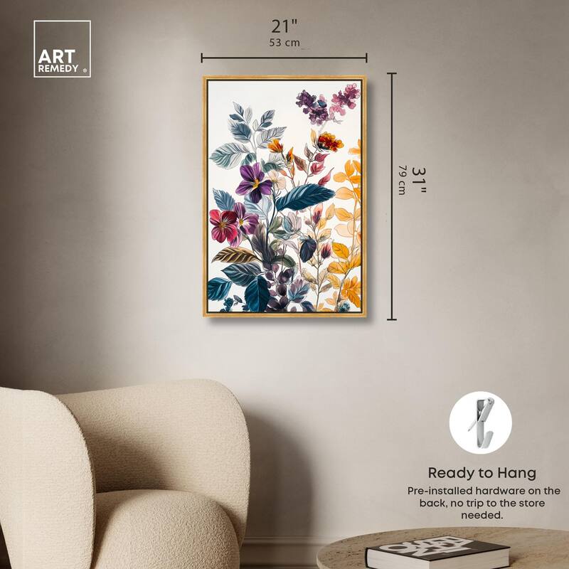Iris Indigo I Canvas by Art Remedy