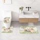 preview thumbnail 22 of 22, 4 Pcs HummingBird Flower Shower Curtain Sets with Rugs for Bathroom Decor, Vintage Floral (Hooks Not Included)