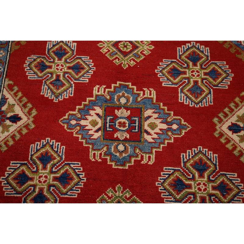 Oriental Orange Kazak Area Rug Hand-Knotted Bedroom Wool Carpet - 3'11" x 6'0"