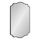 preview thumbnail 25 of 31, Kate and Laurel Hollyn Decorative Framed Wall Mirror 20x30 - Black
