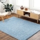 preview thumbnail 1 of 61, Livabliss Moda Shag Modern & Contemporary Area Rug Light Blue - 5' 3" x 7'