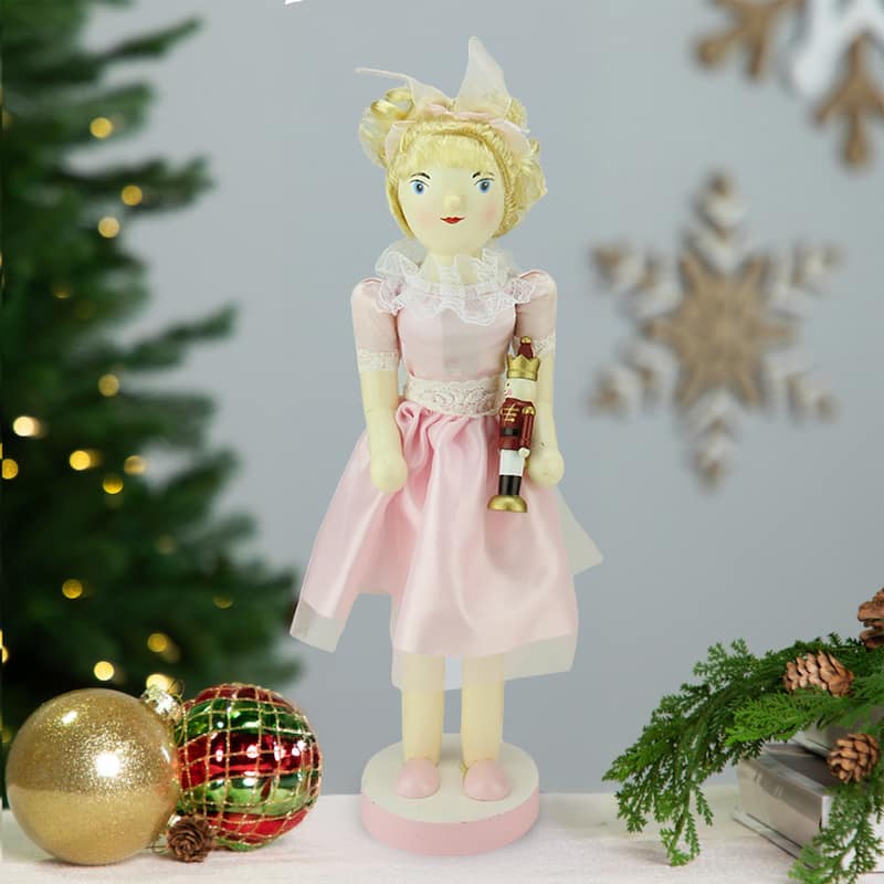 Set of 4 Wooden Nutcracker Suite Ballet Christmas Decorations