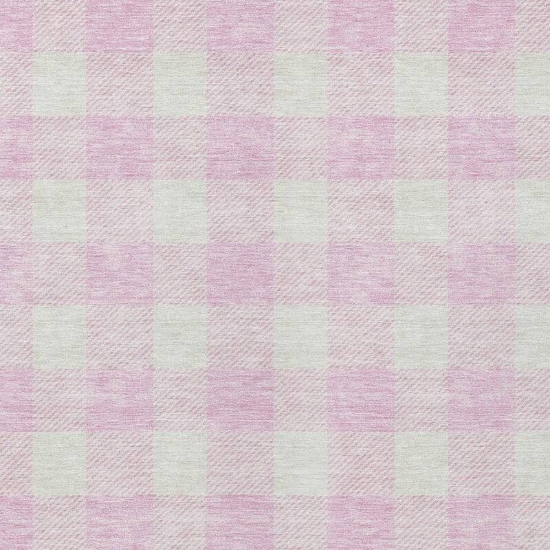 HomeRoots Plaid Transitional Rectangle Outdoor Rug