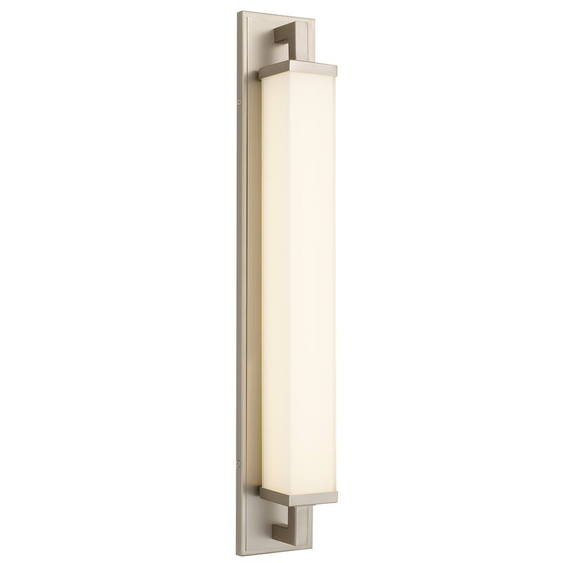 28" Integrated LED Bathroom Vanity Light Bar - Brushed Nickel