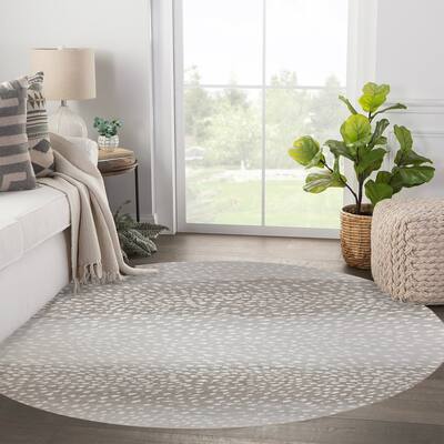 Fawn Taupe/ Brown Animal Print Area Rug By Kavka Designs