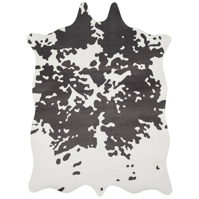SAFAVIEH Faux Cowhide Onntje Rustic Polyester Rug