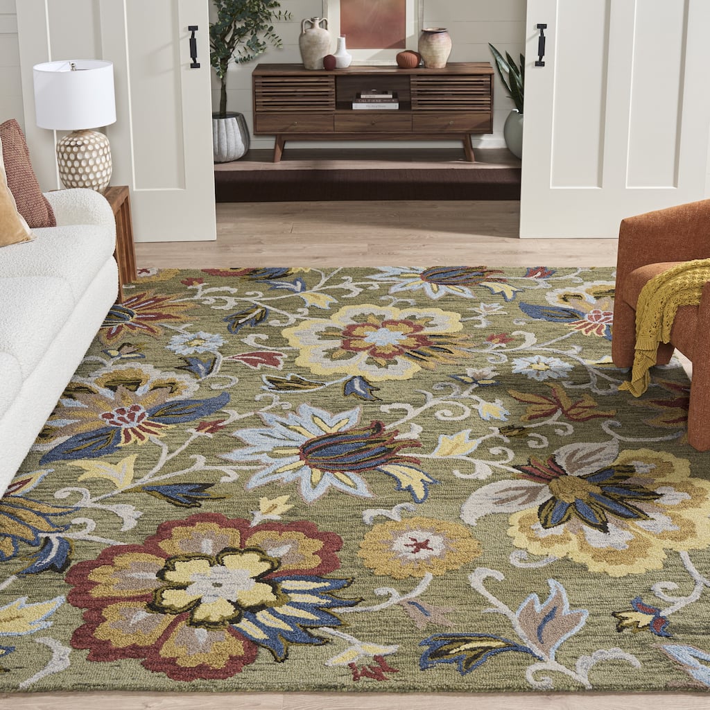 SAFAVIEH Handmade Blossom Chisato Contemporary Wool Rug