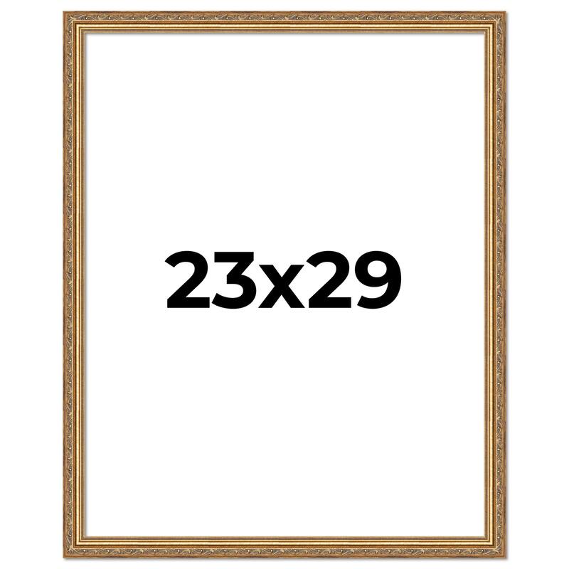 23x29 Frame Red Solid Wood Picture Frame Width 1.75 Inches | Interior Frame Depth 1 13/16 Inches