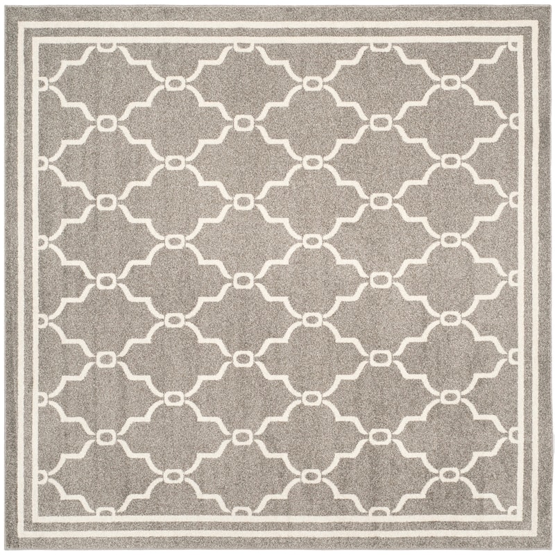 SAFAVIEH Amherst Nargis Modern Rug - 7' Square - Dark Grey/Beige