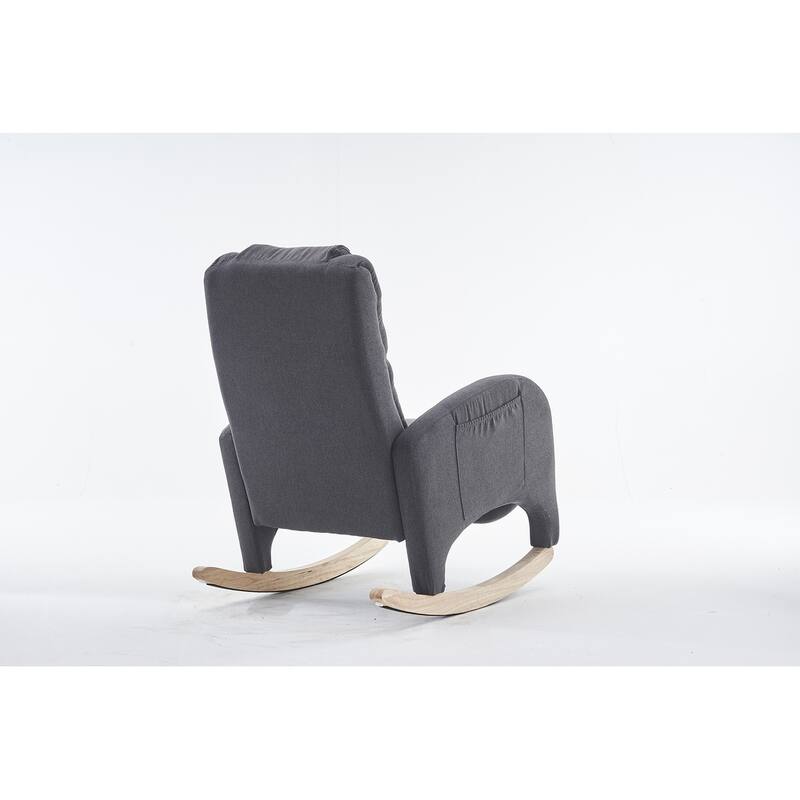 Accent Armchair Chair Rocking Chair With Adjustable Footrest
