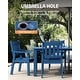 preview thumbnail 21 of 36, WINSOON 10-Piece HIPS All Weather Outdoor Patio Dining Sets with Umbrella Hole& Aluminum Frame,2-Table 8-Chairs