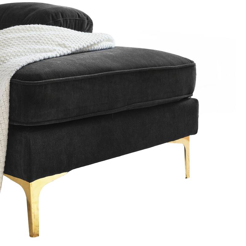 Modern Sectional Sofas Couches Velvet L-Shaped Couches