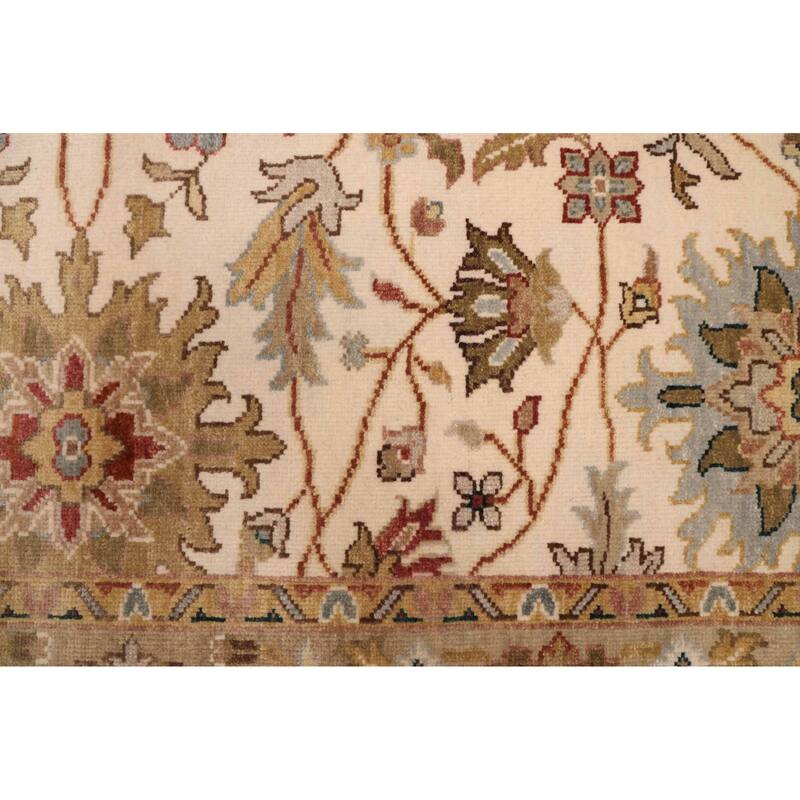 ECARPETGALLERY Hand-knotted Jules Serapi Ivory Wool Rug - 6'0 x 8'11