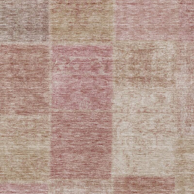 HomeRoots Patchwork Transitional Rectangle Outdoor Rug