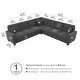 preview thumbnail 22 of 35, Stockton 110W L Shaped Sectional Couch by Bush Furniture
