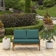 preview thumbnail 47 of 47, ARDEN Outdoor Loveseat Cushion Set, 48 x 24