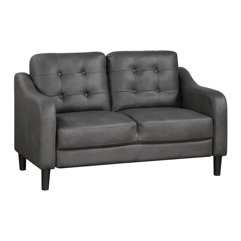 Reagan Polished Microfiber 3-Piece Living Room Sofa Set