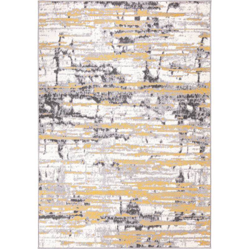 World Rug Gallery Vintage Abstract Modern Area Rug