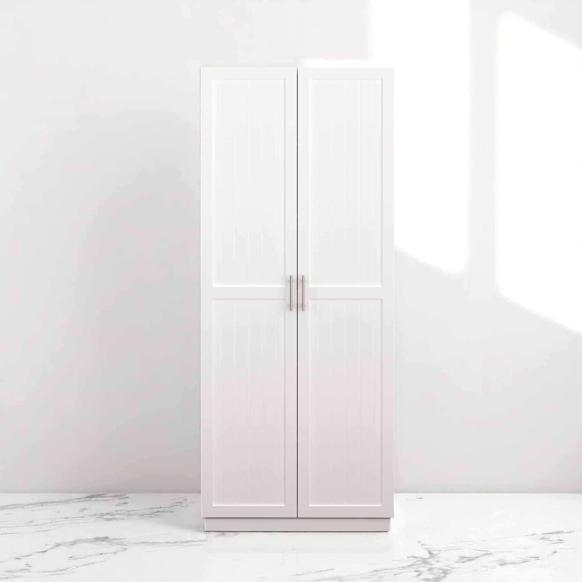 71.7" Kitchen Pantry Cabinet with Doors and Adjustable Shelves, Freestanding Food Storage Cupboard for Kitchen