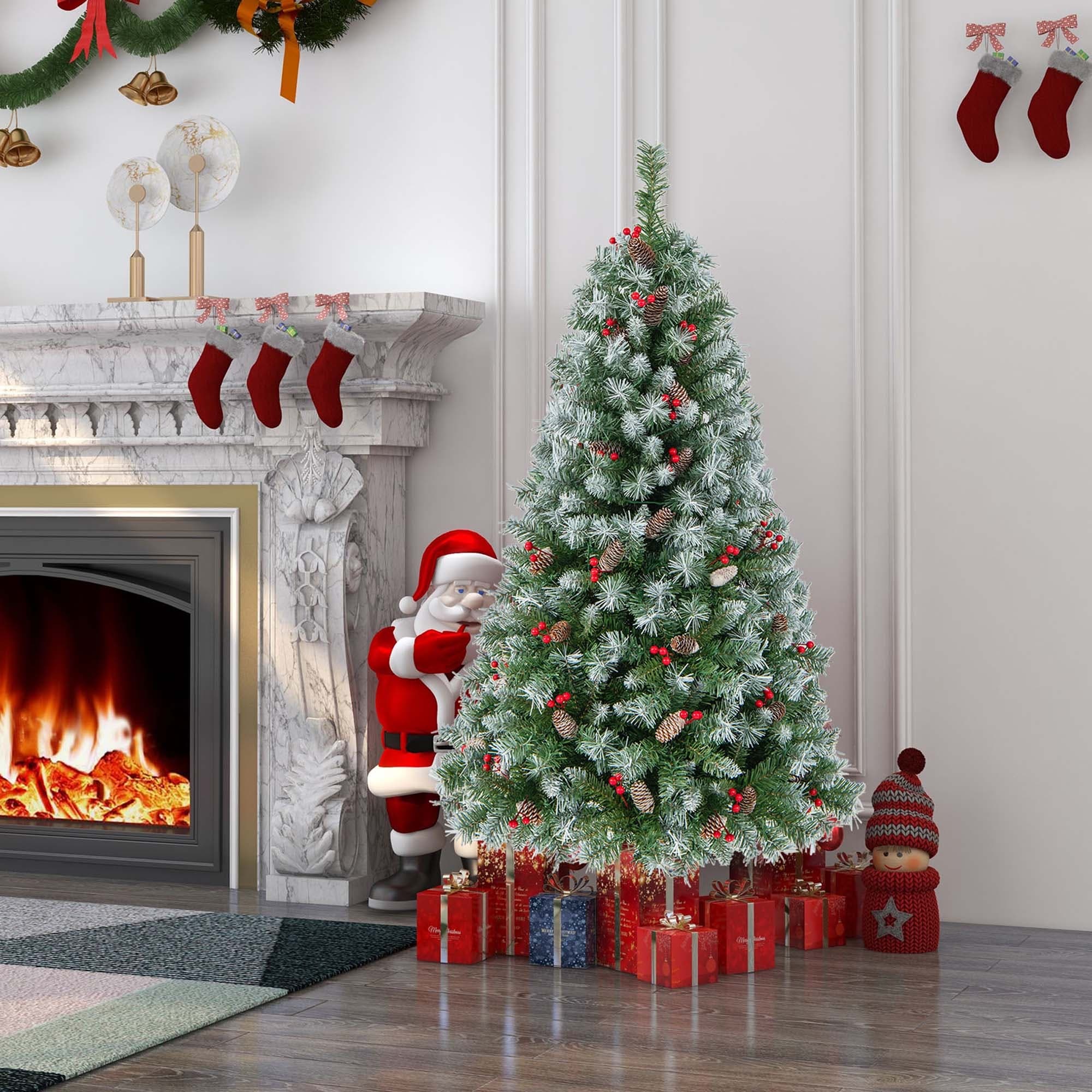 6 ft led spiral christmas tree - showvolf
