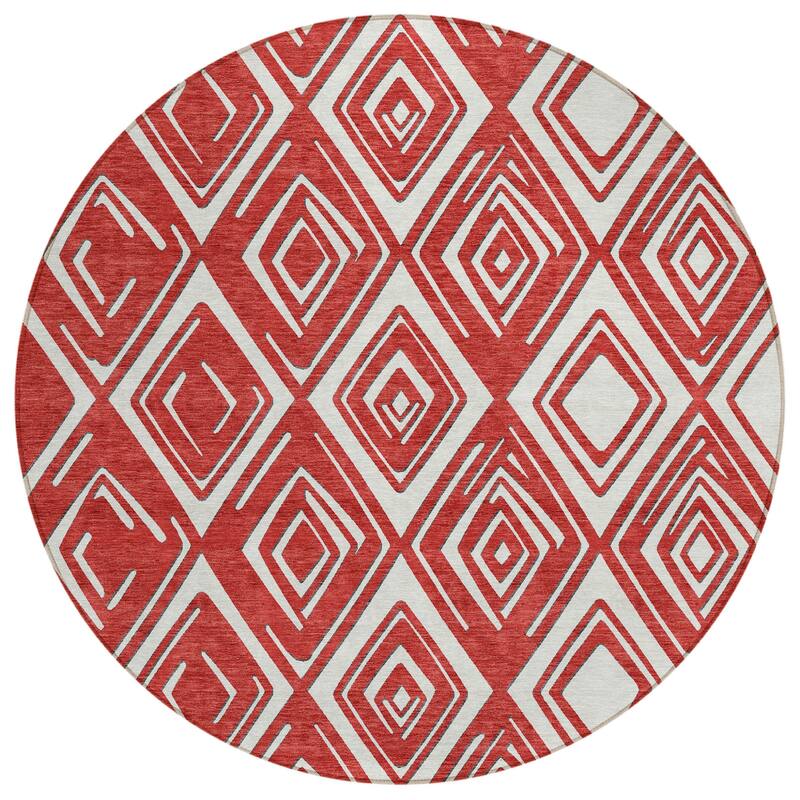 HomeRoots Geometric Transitional Rectangle Outdoor Rug