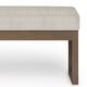 preview thumbnail 44 of 46, WYNDENHALL Madison 44 inch Wide Contemporary Rectangle Ottoman Bench