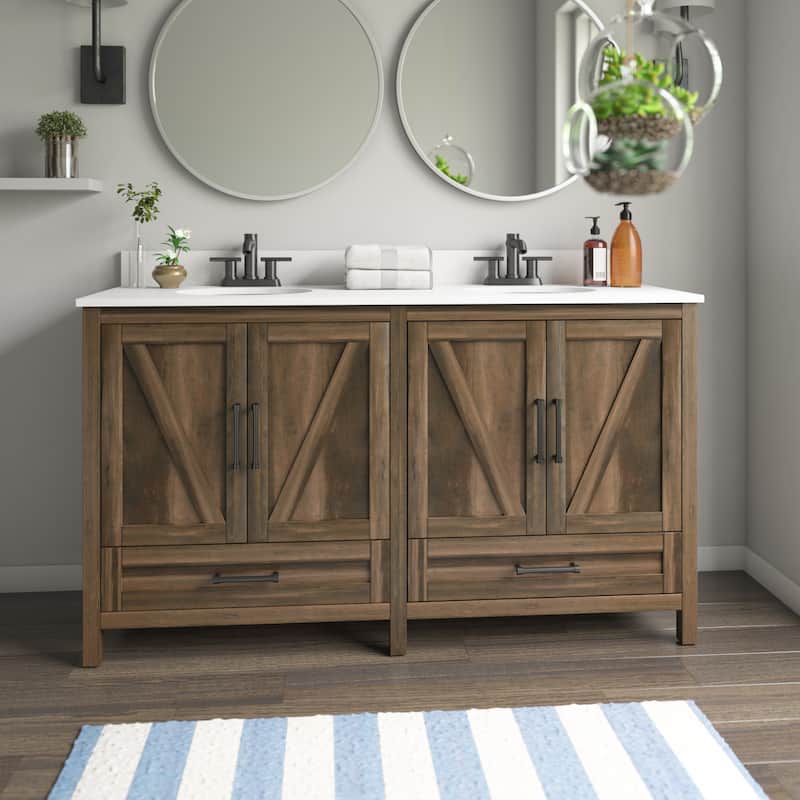 60" Double Bathroom Vanity