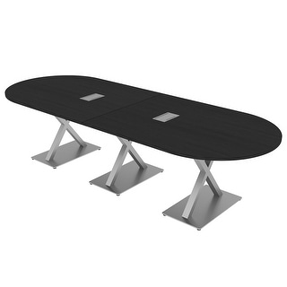 10 Person Modular Racetrack Conference Table With Electric And Data ...