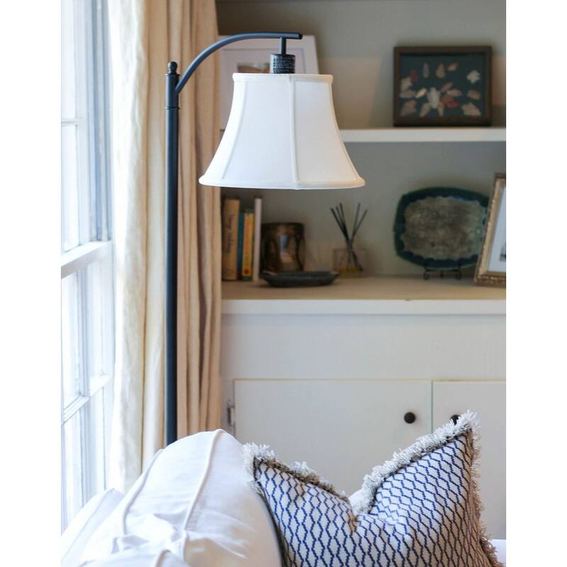 Cloth & Wire Slant Shallow Drum Softback Lampshade with Uno Fitter