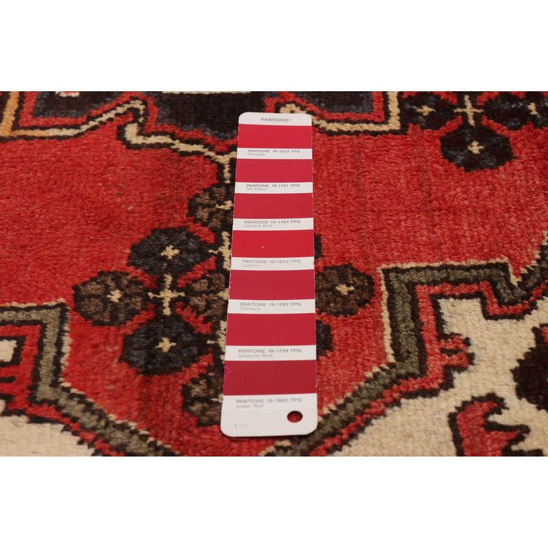 ECARPETGALLERY Hand-knotted Anadol Red Wool Rug - 3'5 x 9'7