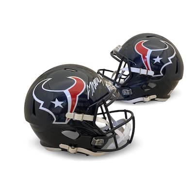 CJ Stroud Autographed Houston Texans Signed Football Full Size Replica Helmet Fanatics Authentic COA - 8'6" x 11'6"