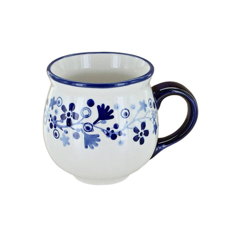Blue Rose Polish Pottery K090 Manufaktura Bubble Mug