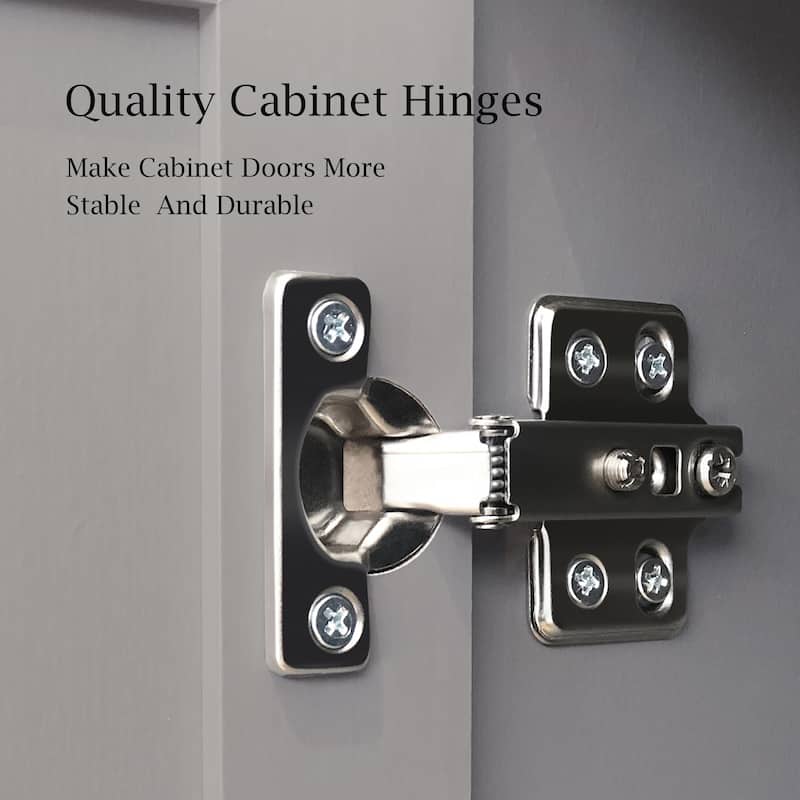 Shaker Style Wall Storage Cabinet with 2 Doors and Shelf Set of 2