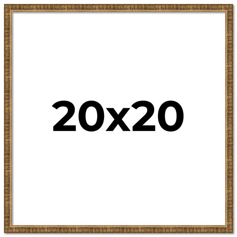 20x20 Frame Gold Kingsley Distressed Solid Wood Picture Frame Width