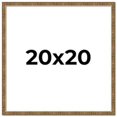 20x20 Frame Gold Kingsley Distressed Solid Wood Picture Frame Width